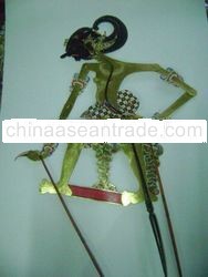 Javanese shadow puppet (wayang kulit)Bima or Werkudara original buffalo leather