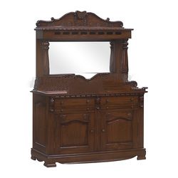 Hualqui Carved Dressing Table with Mirror