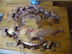 Folk Art Dragon Decorative Wood Carvings