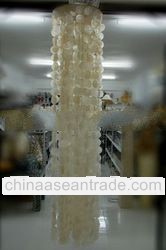 bali shell wind chimes from shell capis white natural colour