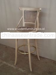 Antique Bar Stool Swivel Classic Bar Chair Cane Antique Reproduction Bar Furniture Rattan Bar Stool 