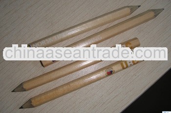 natural wood pencil with logo