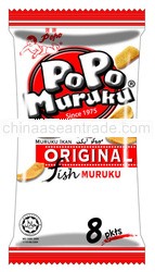 8 Packs Popo Fish Flavoured Cracker Snack ( Dhall Based Fish Flavoured Crackers )