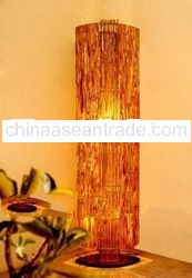 Standing Lamp Oval Pakis Wood