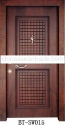 steel wooden door