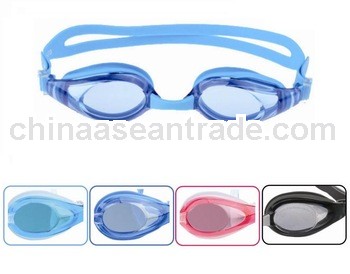 nearsightedness swimming goggles, siamesed style with gasket and strap, free swimming goggle