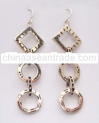 Silver Engrave Earring