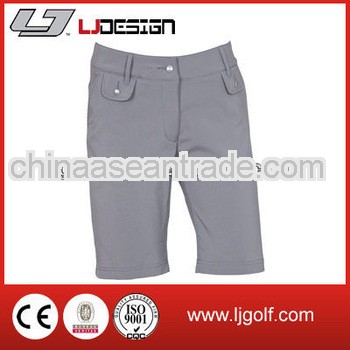 new design dry fit grey ladies golf shorts