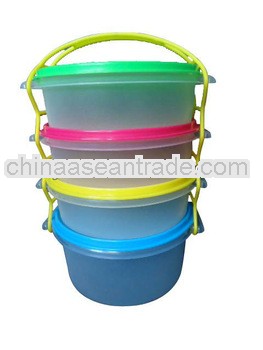 new design low price colorful with lid quadrate lunch box