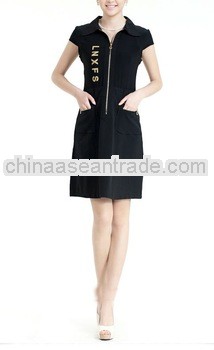 new fashion ladies black plus size professional dress