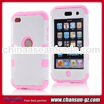 newest triple case for apple ipod touch 4,high quality