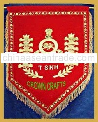 hand embroidery banner flag