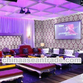 nightclub wallpaper waterproof pvc material bright color-WO3051