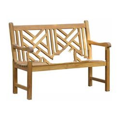 Teak Patio Furniture - Cross Bench 120 Cm