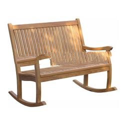 Teak Patio Furniture - Kintamani Rocking Bench