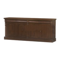 Natural Mahogany Buffet with 4 Doors