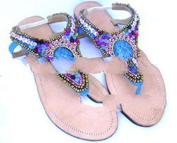 women leather sandals