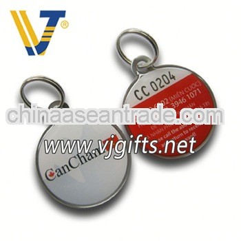 no minimum custom logo metal keychain