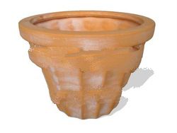 Indoor ceramic terracotta planter