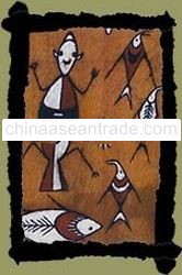 Papuan Wood Bark Painting