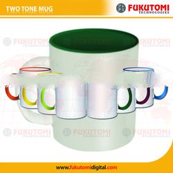 Singapur 11oz Tazas de Sublimacion Rim Handle-Verde