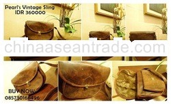 Vintage Leather Bags - Pearl's Vintage Sling