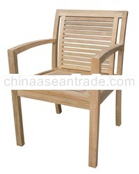 stacking arm chair