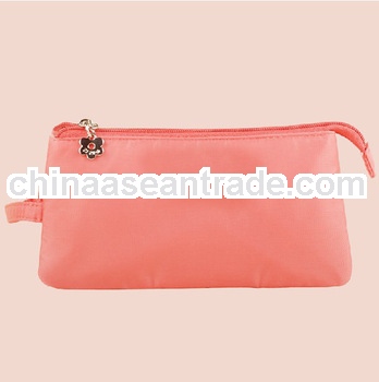 nylon cosmetic fabric bags with zipper