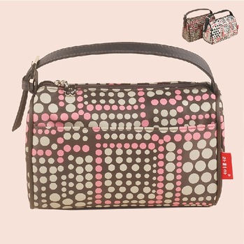 nylon tote fasion cosmetic bag with quilted