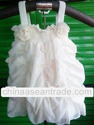 baby flower white dress