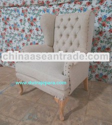Mindi Furniture of Oak Wing Chair Design