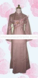 Abaya Syafina with Ribbon Embroidered Button or Shell Button