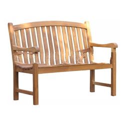 Teak Patio Furniture - Oval Bench 120 Cm