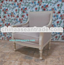 Home Furniture - French Shabby Rattan Living Room Chair Furniture