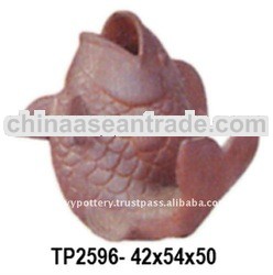 Terracotta animal planter