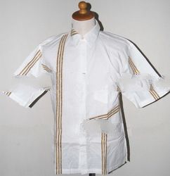 white shirt batik