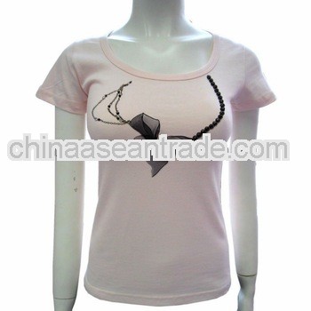 oem new style womens round neck t shirt wholesale