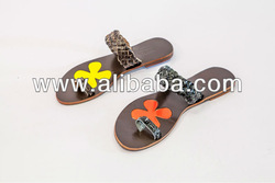 women's sandals with flower floor