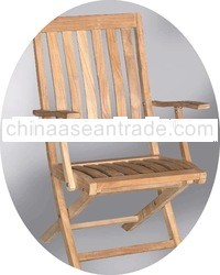 Teak Garden Furniture Folding Arm Chair