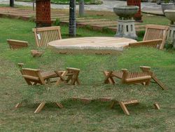 Teak garden Furniture Round Table 120