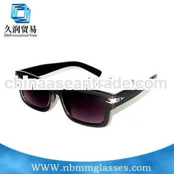 old fashion rubber frame sunglasses with gradient color lens