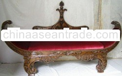 Furnisa Mahogany European Style Classic Sofa Canoe