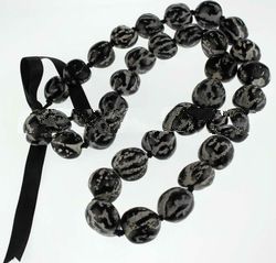 Black Tiger Kukui Nut Leis