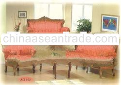 Teak Sofa Set Classic Design Old Syailendra 2 Indoor Furniture