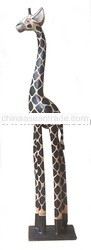 Painted Wooden Giraffe