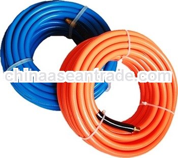 orange pvc air hose with brass fittings