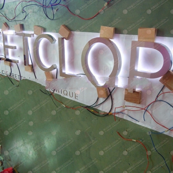 outdoor polished LED letter sign