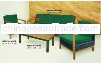 Teak Sofa Set combination with rattan synthetic