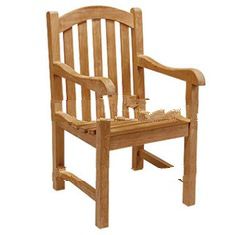 Teak Patio Furniture Ovale Arm Chair
