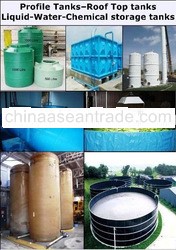 Square-Cylinder Rooftop-Ground Liquid (Water-Chemical) storage tank